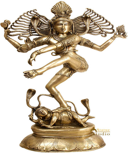 Unique And Rare Indian Hindu God Dancing Nataraja 2.5 Feet Statue by vendor-unknown - Hindu Gods