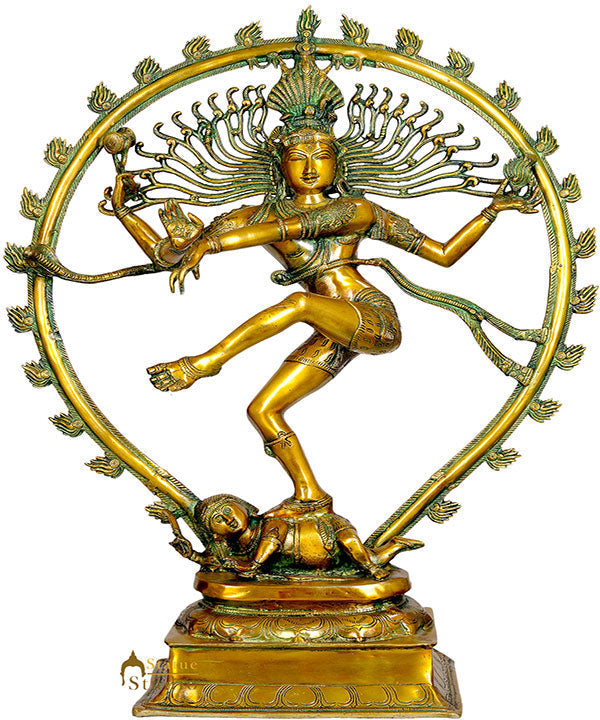 Large Size Indian Hindu God Dancing Shiv Nataraja Diwali Gifting Statue 3 Feet