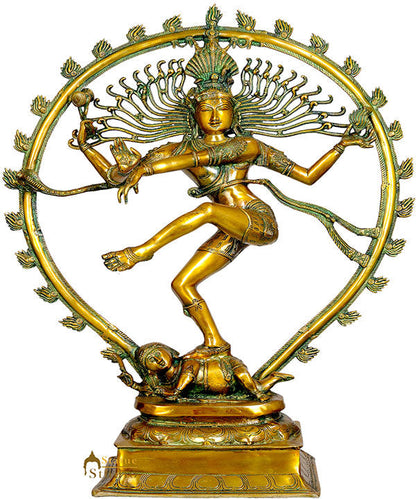Large Size Indian Hindu God Dancing Shiv Nataraja Diwali Gifting Statue 3 Feet by vendor-unknown - Hindu Gods