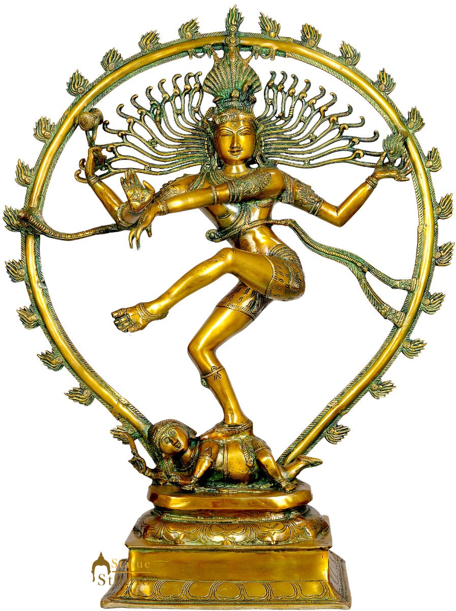 Large Size Indian Hindu God Dancing Shiv Nataraja Diwali Gifting Statue 3 Feet - Image 2