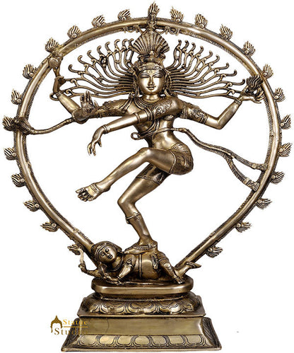 Large Size Indian Hindu God Dancing Shiv Nataraja Diwali Corporate Gifting 35" by vendor-unknown - Hindu Gods