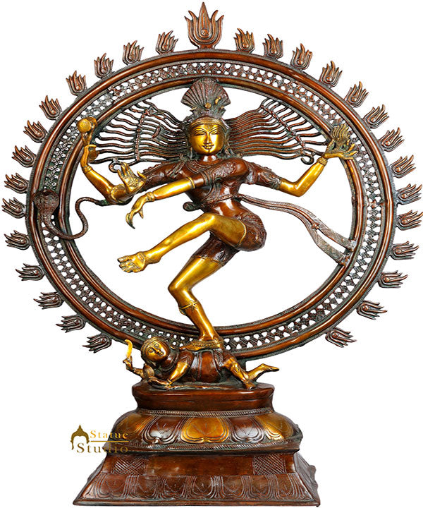 Large Size Exclusive Indian Dancing God Nataraja Statue Home Décor Gifting 41" - Eco-friendly - Sama Homes