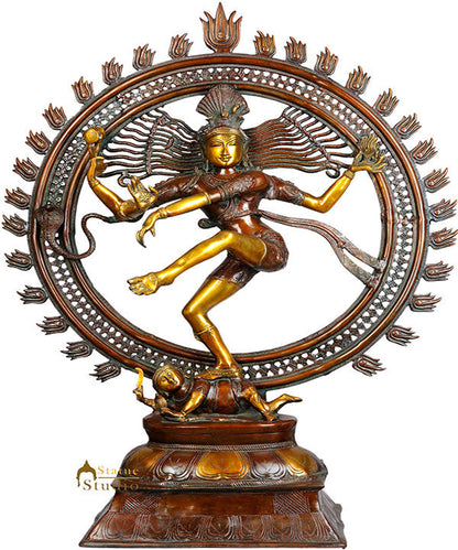 Large Size Exclusive Indian Dancing God Nataraja Statue Home Décor Gifting 41" by vendor-unknown - Hindu Gods