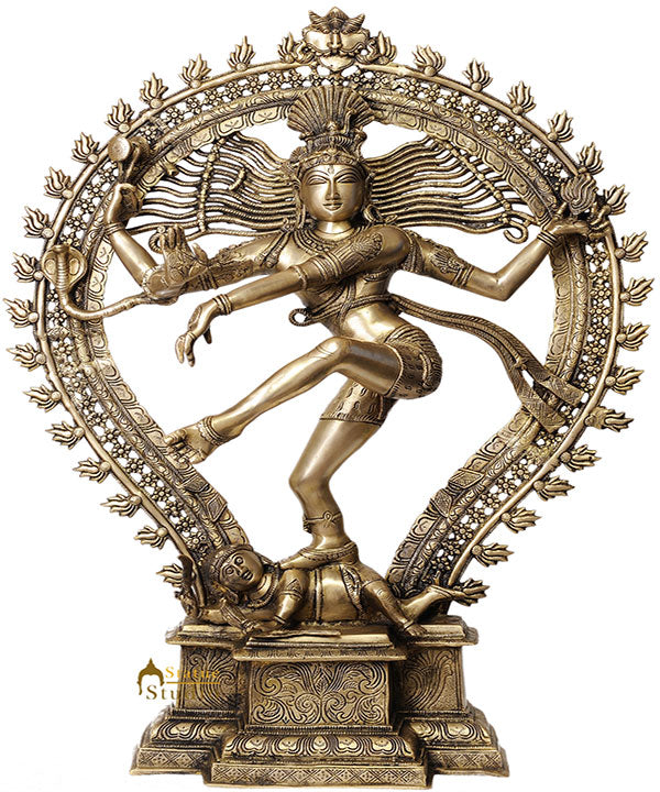 Large Size Exclusive Indian Dancing God Nataraja Statue Home Décor Gifting 35"