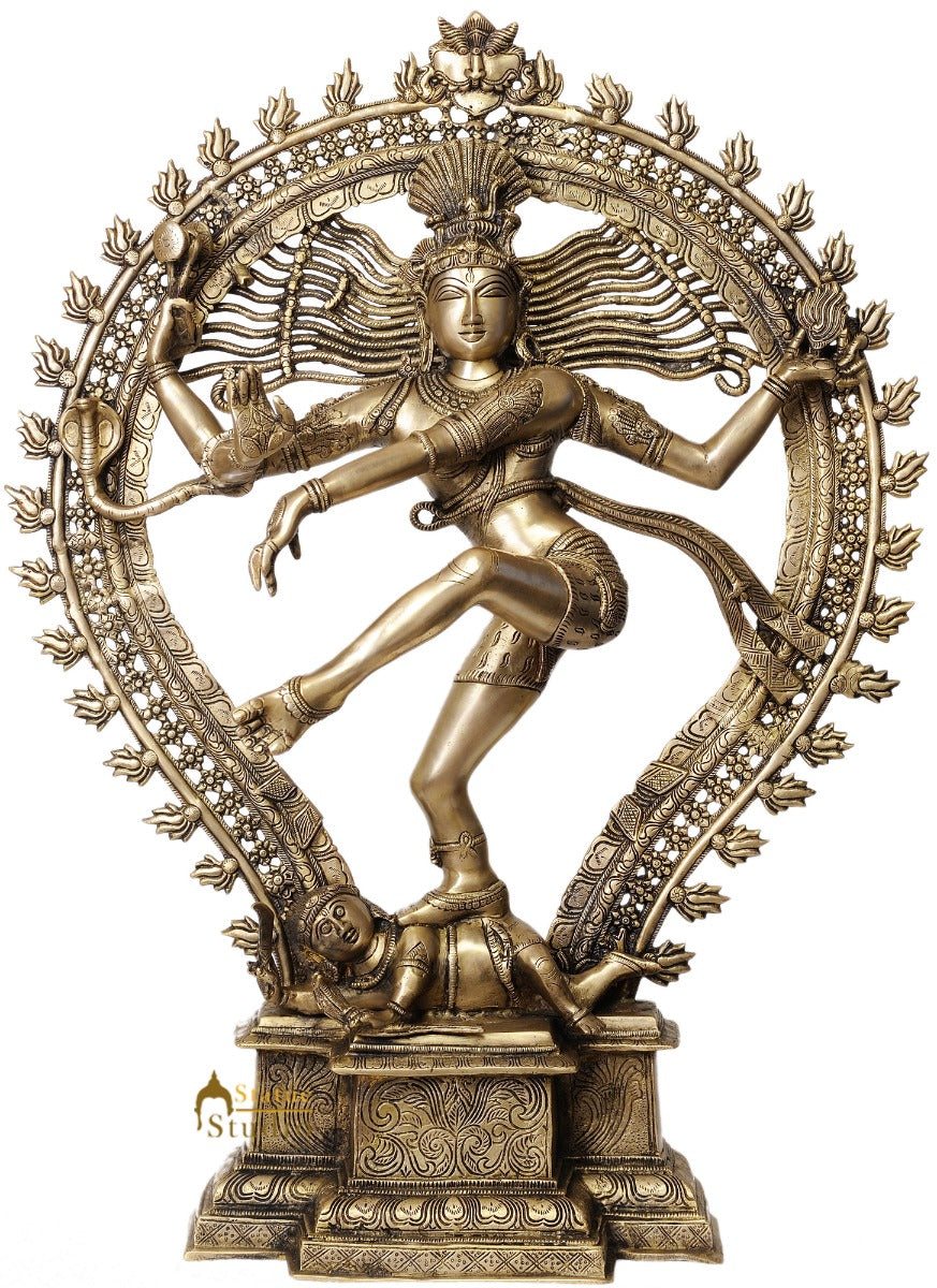 Large Size Exclusive Indian Dancing God Nataraja Statue Home Décor Gifting 35"