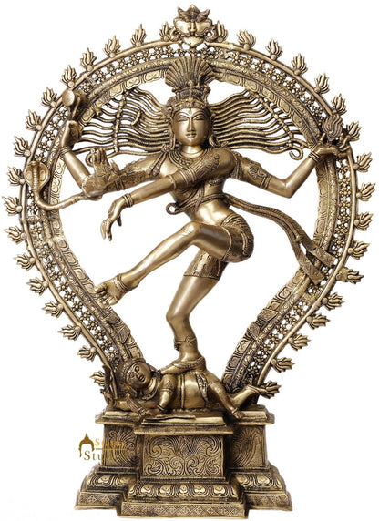 Large Size Exclusive Indian Dancing God Nataraja Statue Home Décor Gifting 35" by vendor-unknown - Hindu Gods (View 2)
