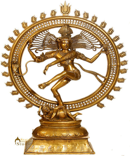 Bronze Large Size Hindu Dancing Shiva Natraja Exclusive Décor Showpiece 3.5 Feet by vendor-unknown - Hindu Gods