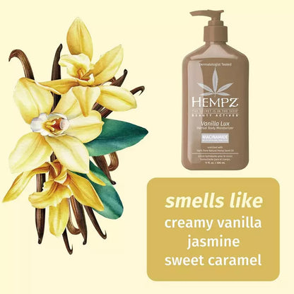 Hempz Vanilla Lux Herbal Body Moisturizer with Niacinamide 17oz. by Hempz - Sustainable Living (View 2)