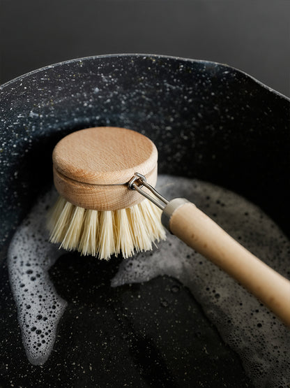Eco-Friendly Beech Wood Handle Pot Brush with Durable Steel & Plastic Bristles by SAMA Homes - 0 (View 8)