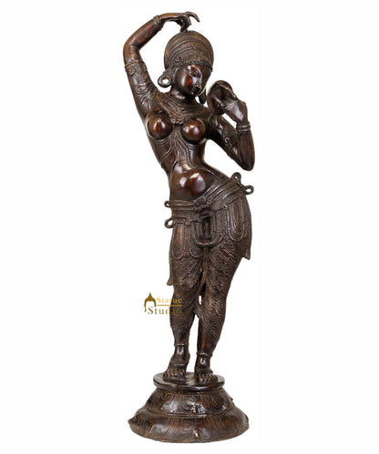 Large Size Nayika Dressing Herself (A Sculpture Inspired by Khajuraho) by vendor-unknown - Decor