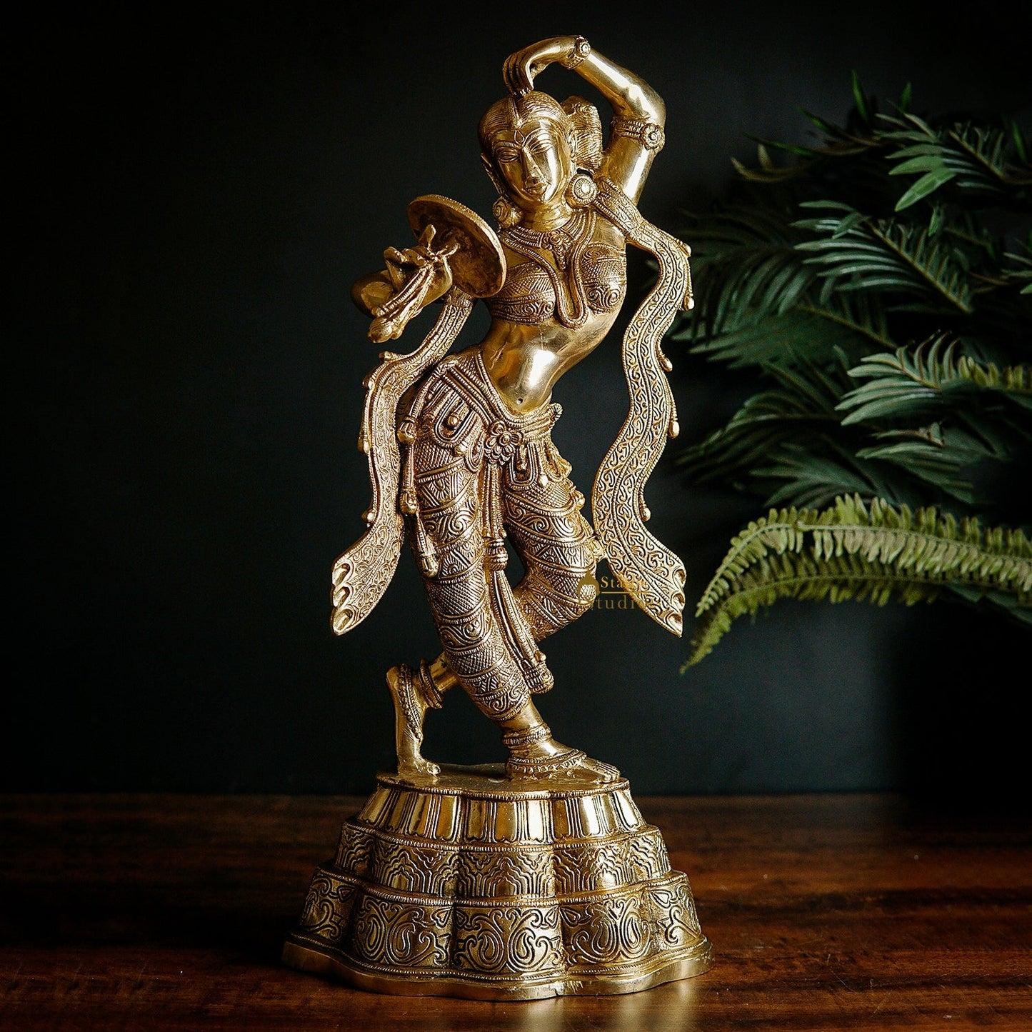 A Young Lady Applying Vermilion (A Sculpture Inspired by Khajuraho)