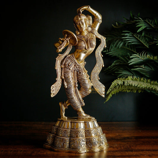 A Young Lady Applying Vermilion (A Sculpture Inspired by Khajuraho)