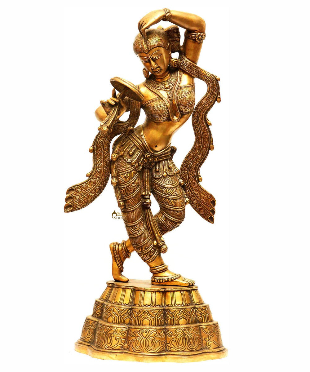 A Young Lady Applying Vermilion (A Sculpture Inspired by Khajuraho)