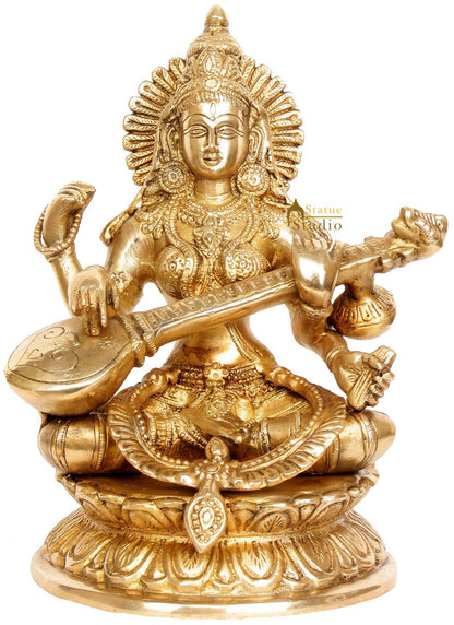 Mother Saraswati - A True Picture of Wisdom and Affection by vendor-unknown - Hindu Gods (View 2)