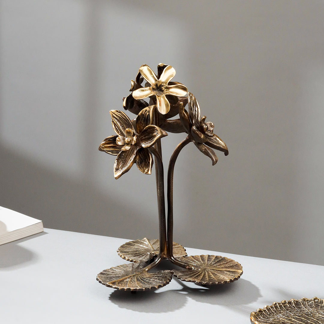 Brass Decorative Urli With Tree Showpiece - Image 3