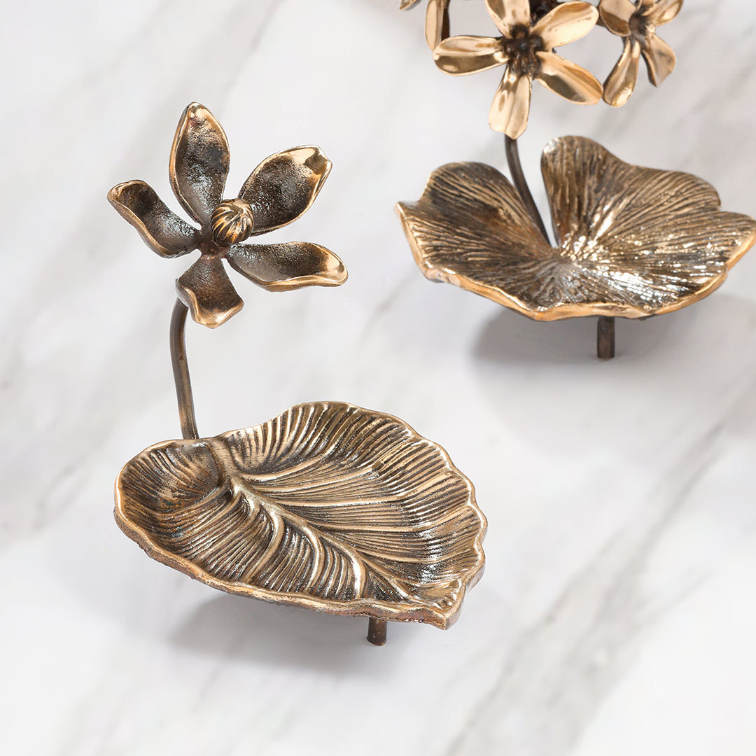 Brass Decorative Urli With Flower Showpiece - Image 4