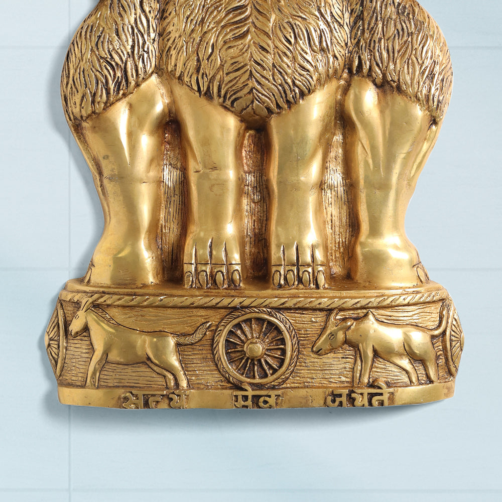 Brass Ashok Stambh Wall Hanging (19.5 Inch) - Image 4