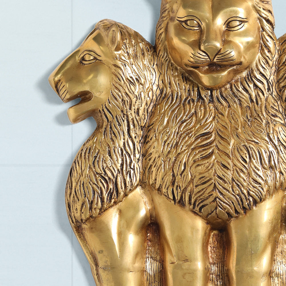 Brass Ashok Stambh Wall Hanging (19.5 Inch) - Image 3