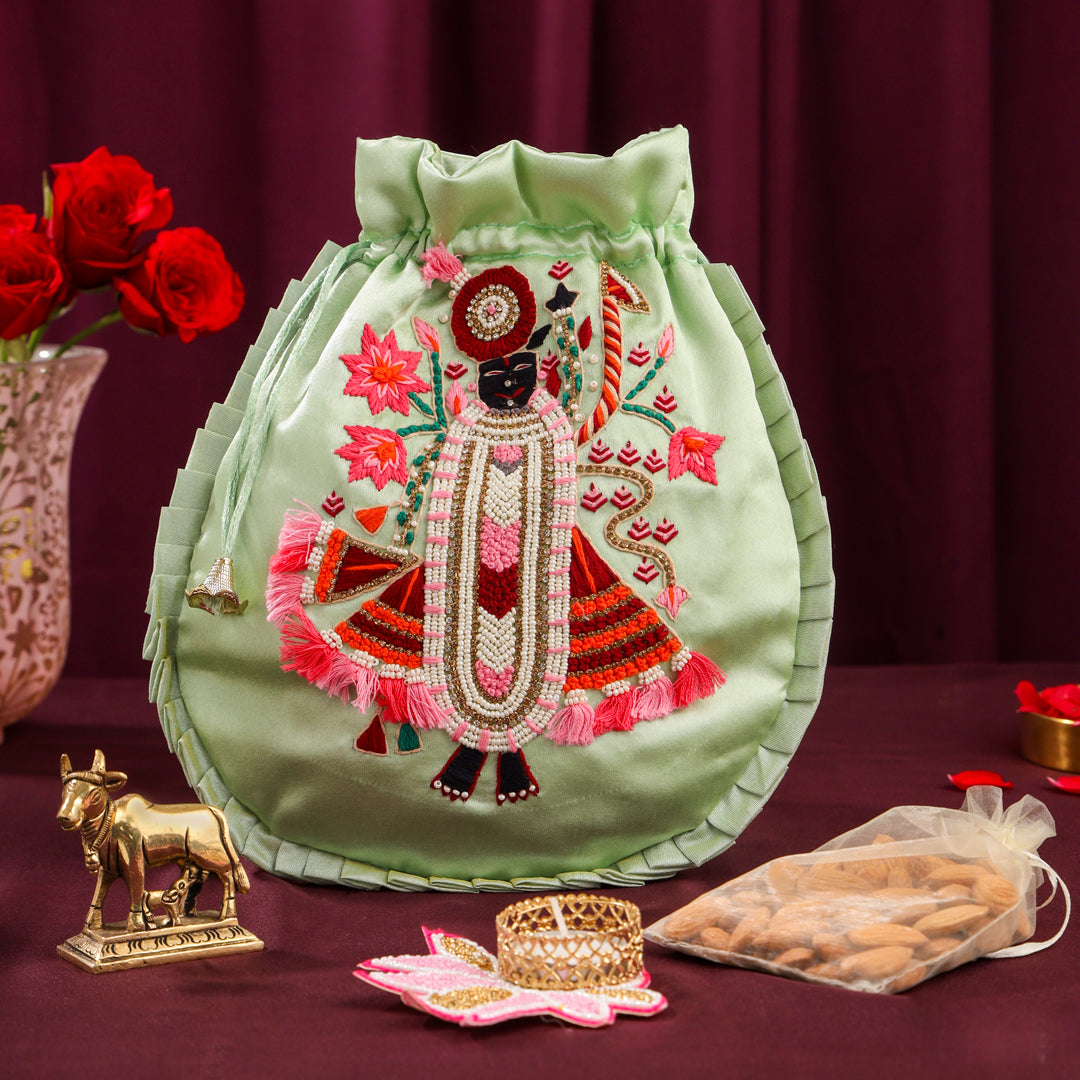 Brass Cow Shrinathji Festive Potli/Hamper - Image 2