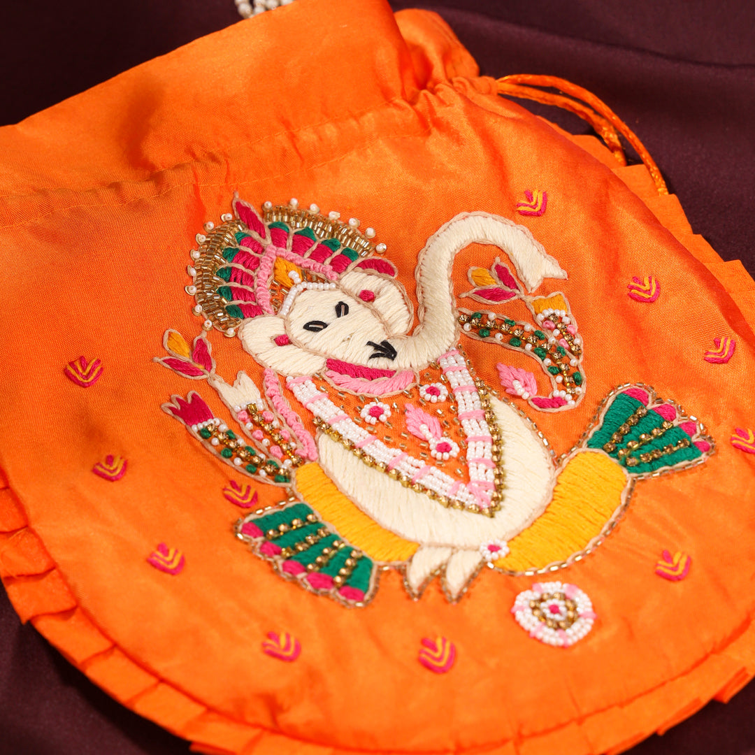 Brass Diya Ganesha Festive Potli/Hamper - Image 2