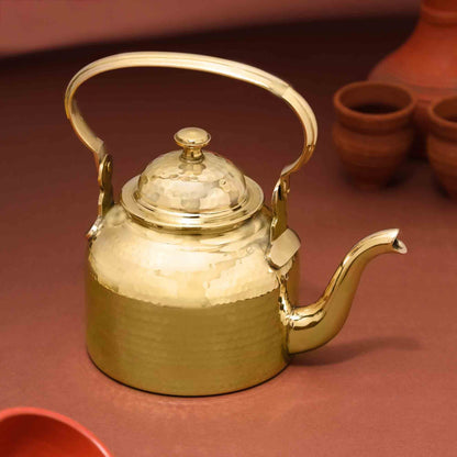 Handcrafted Brass Tea Pot / Kettle – Traditional Indian Teapot | Available in Two Sizes | Authentic Handmade Kitchenware – Sama Homes