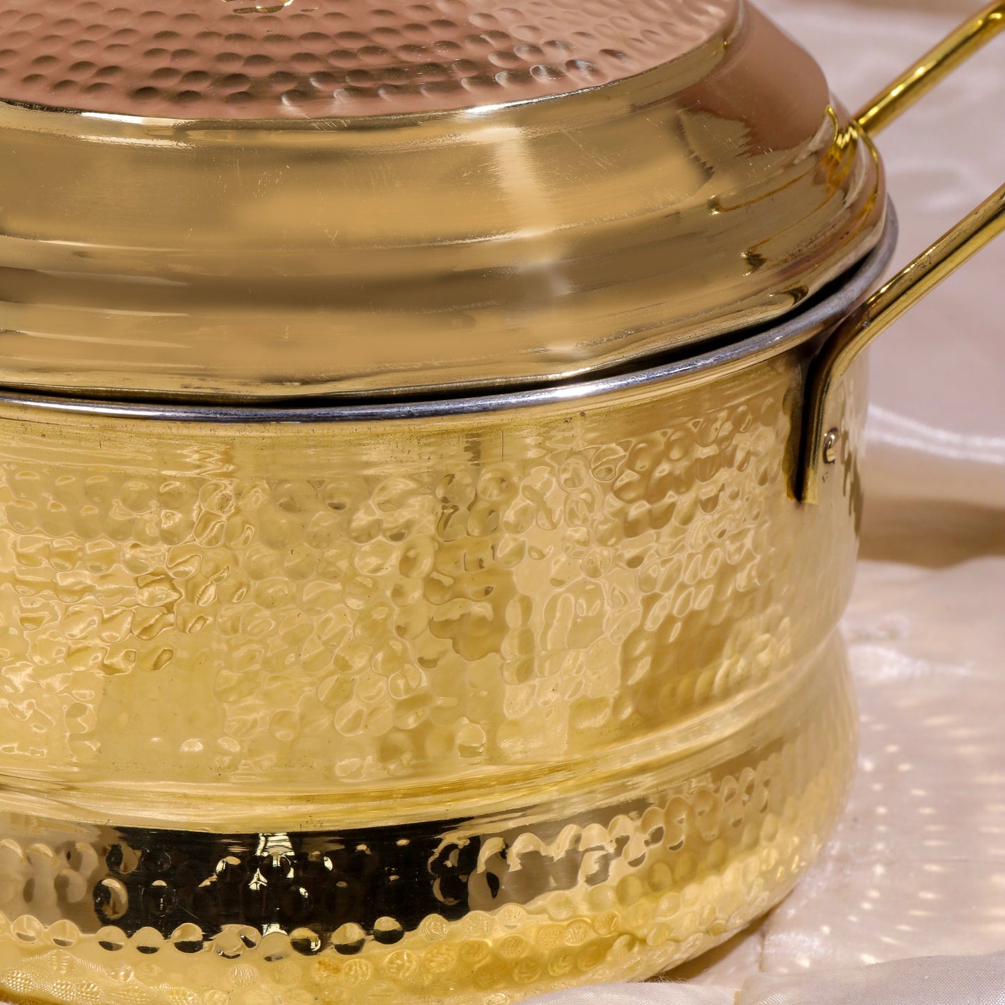 Traditional Brass Idli Cooker / Idli Maker – Ayurvedic Cookware (8 Inch, Handcrafted, South Indian Style)