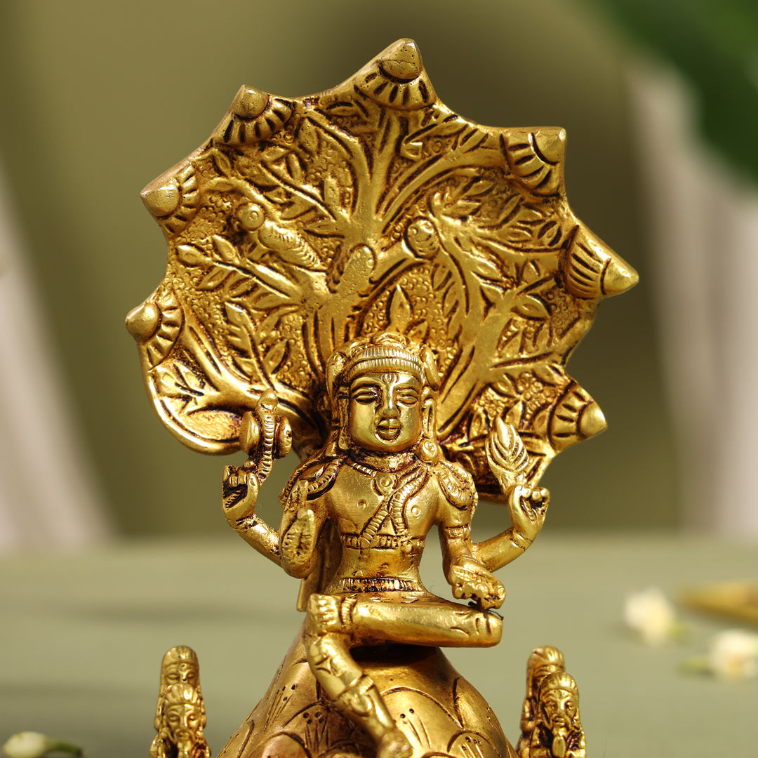 Brass Dakshinamurti Idol (6.5 Inch) - Image 5