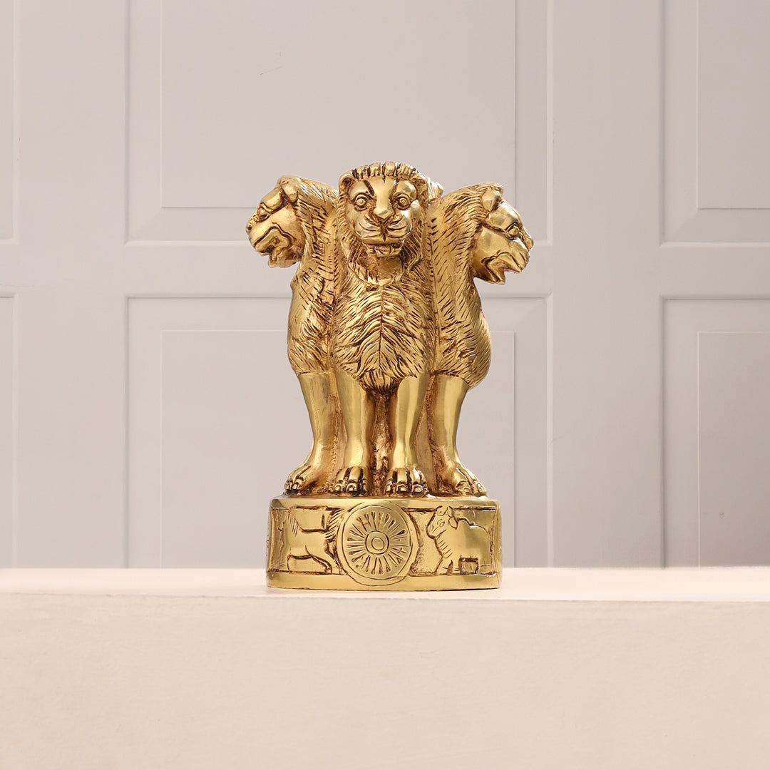 Brass Ashok Stambh (6.5 Inch) - Eco-friendly - Sama Homes