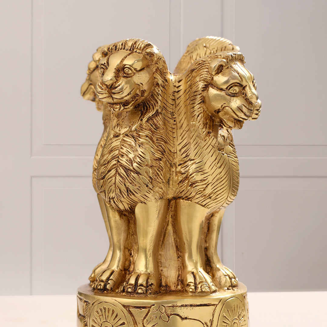 Brass Ashok Stambh (6.5 Inch) - Image 3