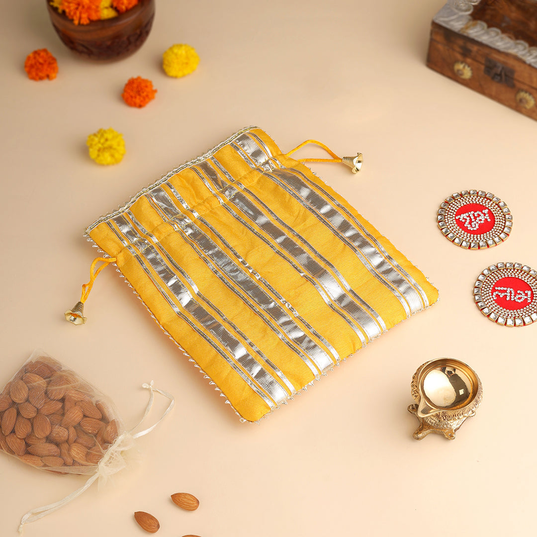 Brass Diya Festive Potli/Hamper - Eco-friendly - Sama Homes