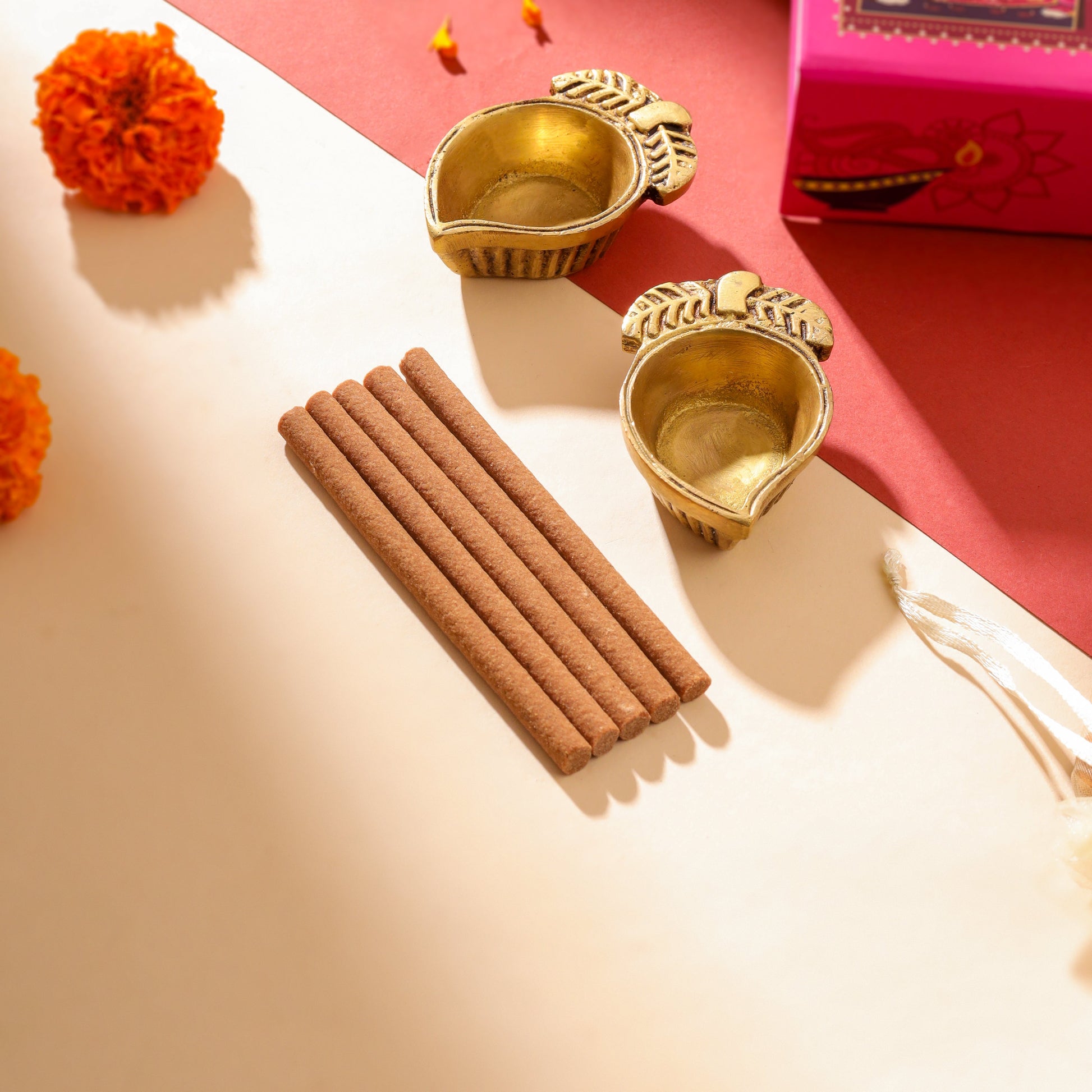 Brass Diya Pair Festive Gift Hamper - Image 6
