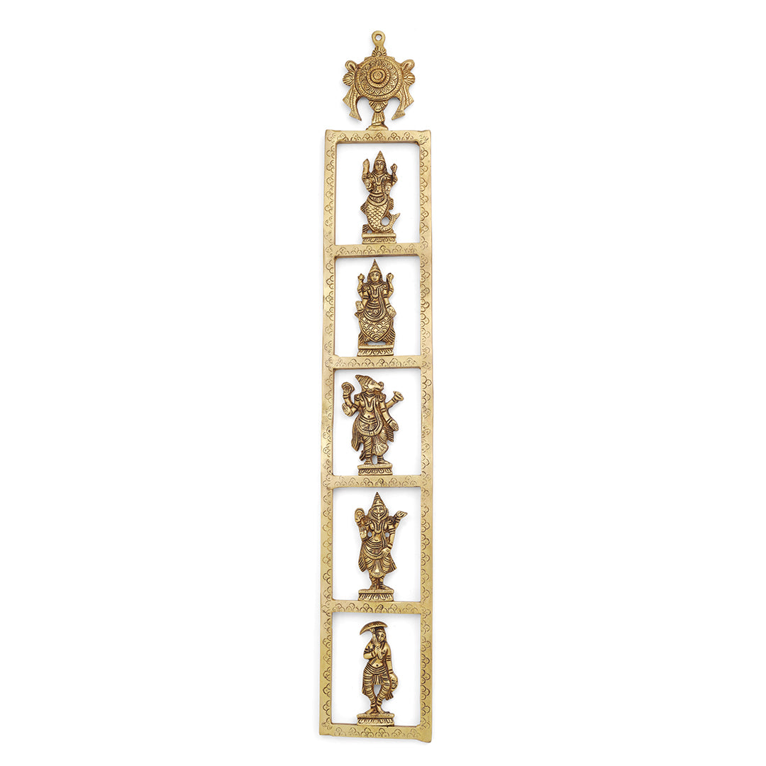 Brass Dashavatara / Vishnu Avatar Wall Hanging Set - Image 9