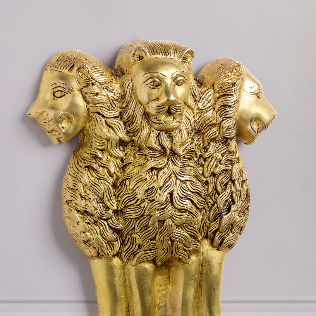 Brass Ashok Stambh Wall hanging (16 Inch) - Image 3