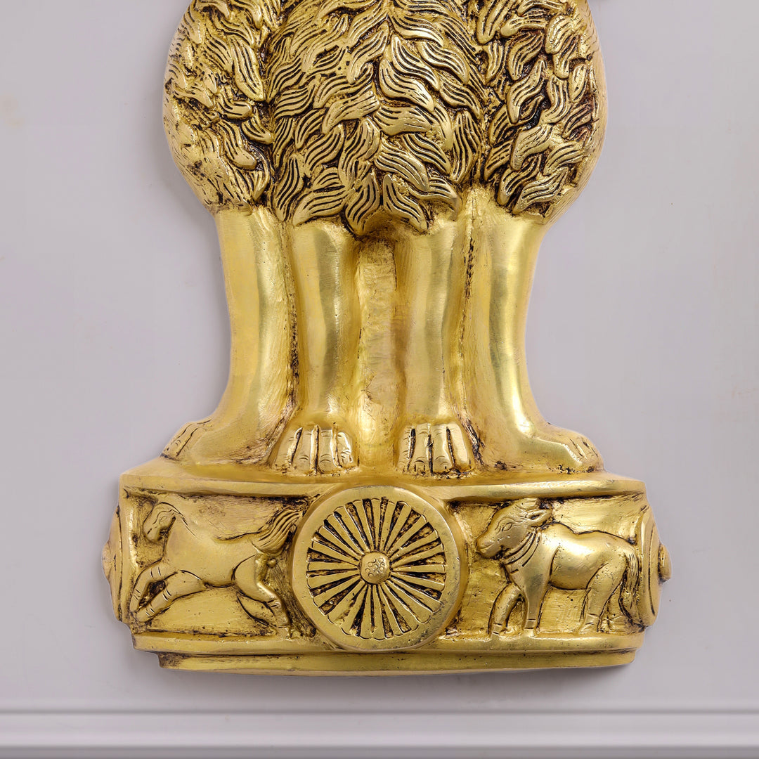Brass Ashok Stambh Wall hanging (16 Inch) - Image 5
