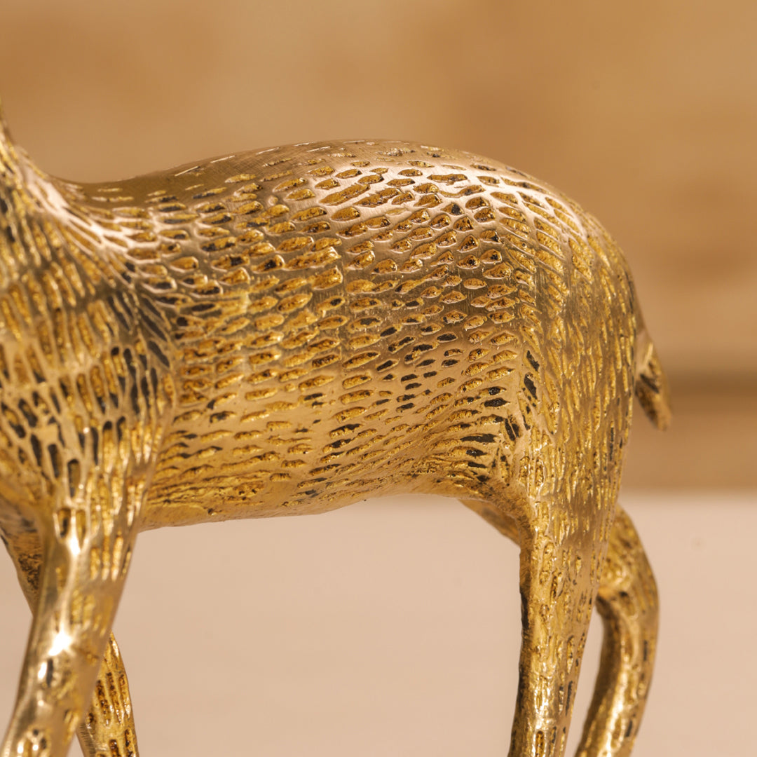 Brass Deer Figurine Showpiece (8.5 Inch) - Image 5