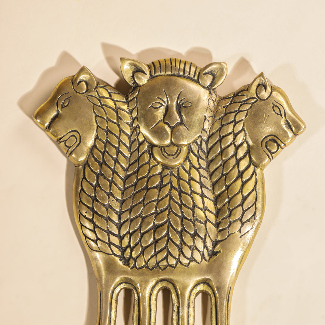 Brass Ashok Stambh Wall Hanging (14 Inch) - Image 2