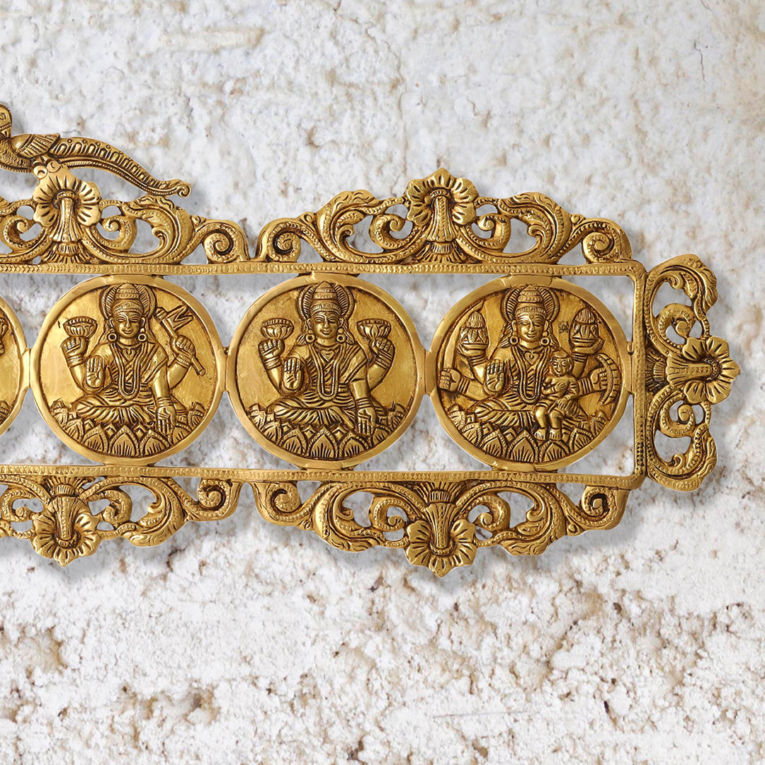 Brass Ashtalakshmi Wall hanging  (11 Inch) - Image 2