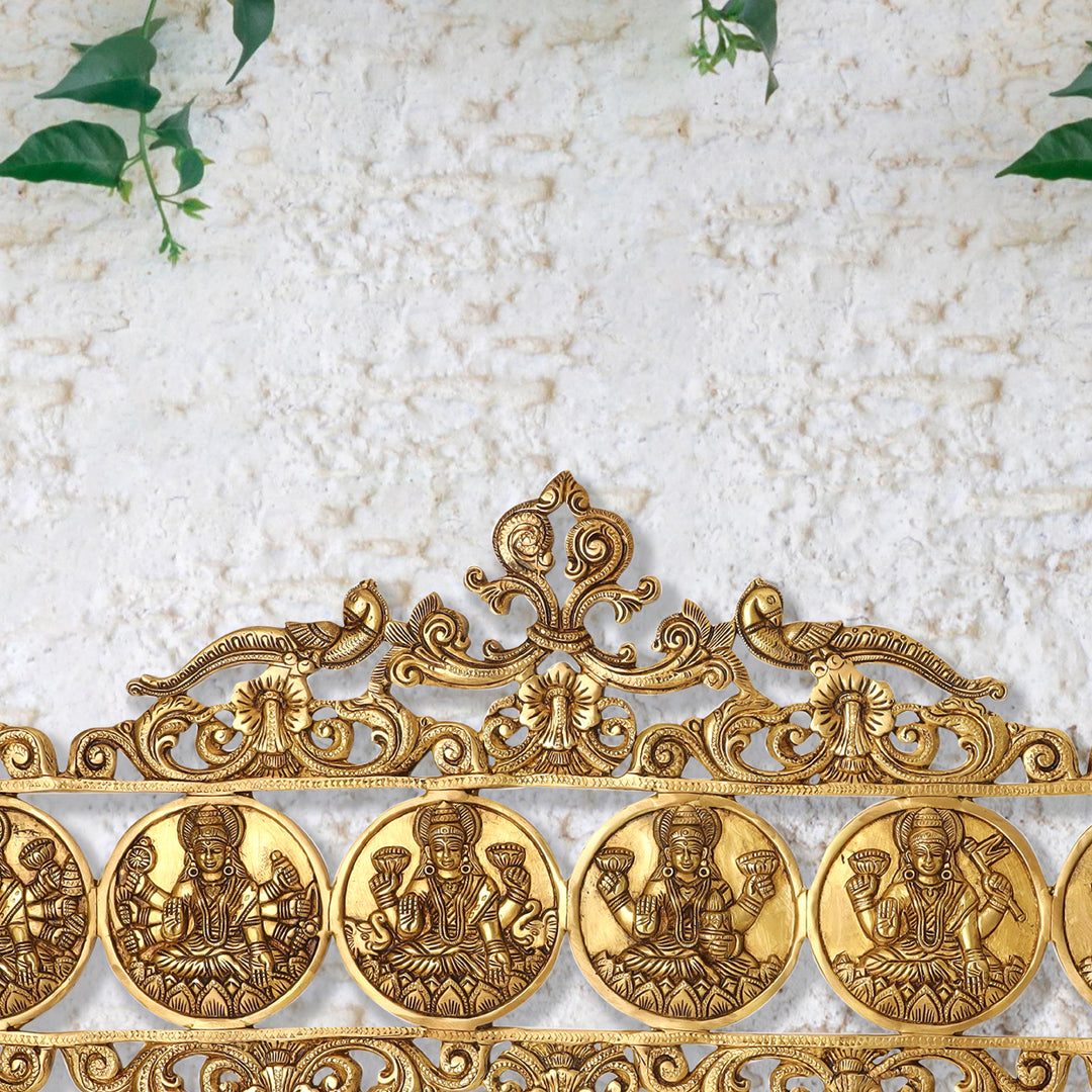 Brass Ashtalakshmi Wall hanging  (11 Inch) - Image 5