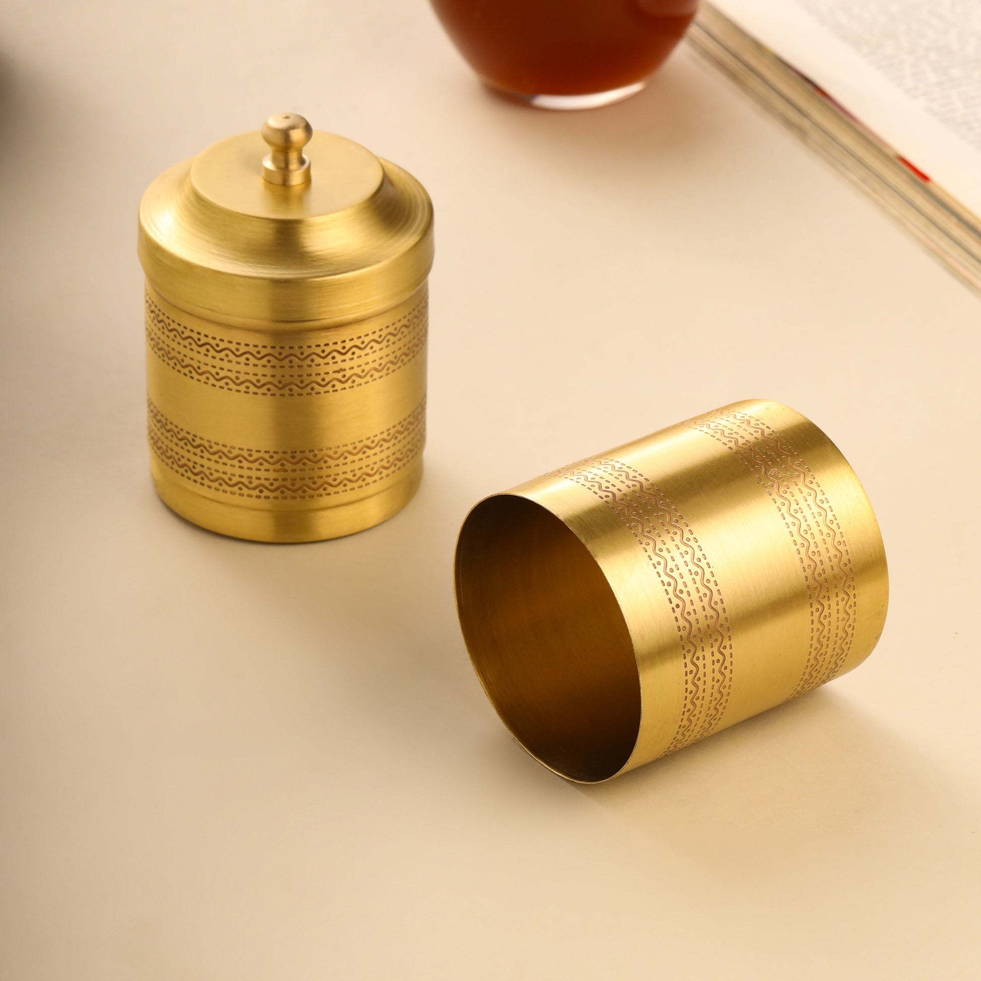 Brass Coffee Filter Machine – Traditional South Indian Coffee Maker (6.2 Inch) by Sama Homes – Image 6 - Image 6