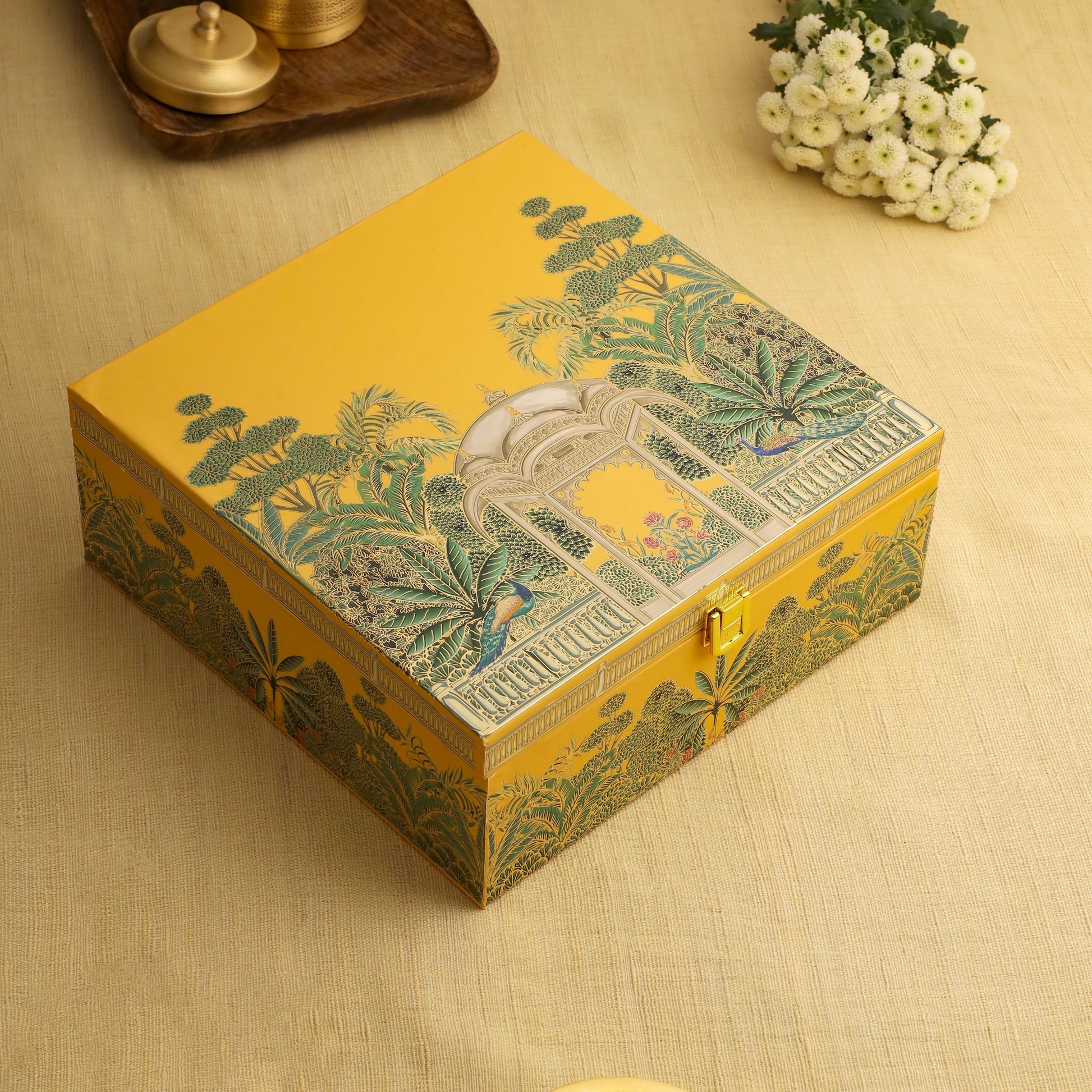 Premium Brass Coffee Maker & Davara Set – Luxury Gift & Corporate Hamper – Image 7 - Image 7