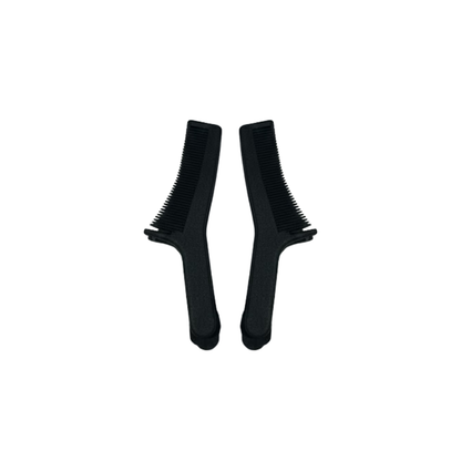 Micro Moustache Comb w/Clip - Black by Col Conk - Mustache Combs