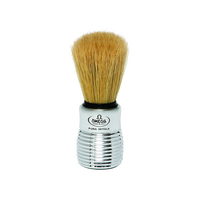 Omega Boar Bristle Shaving Brush With Chromed Plastic Handle by Omega - Shaving Brushes (View 3)