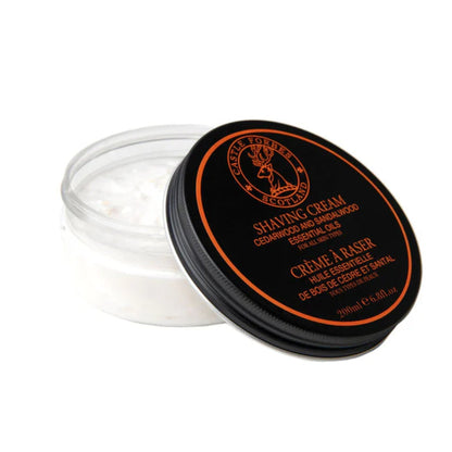 Luxury Shave Cream, Cedarwood & Sandalwood Essential Oil, 6.8 fl.oz / 200ml by Castle Forbes - Shave Cream (View 2)