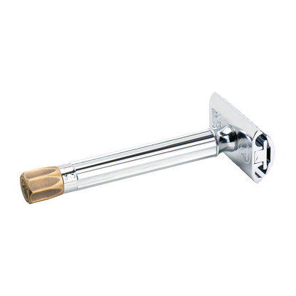 MERKUR 510 Progress, Adjustable Safety Razor With Antique Brass Metal Knob by Merkur - Safety Razor (View 3)