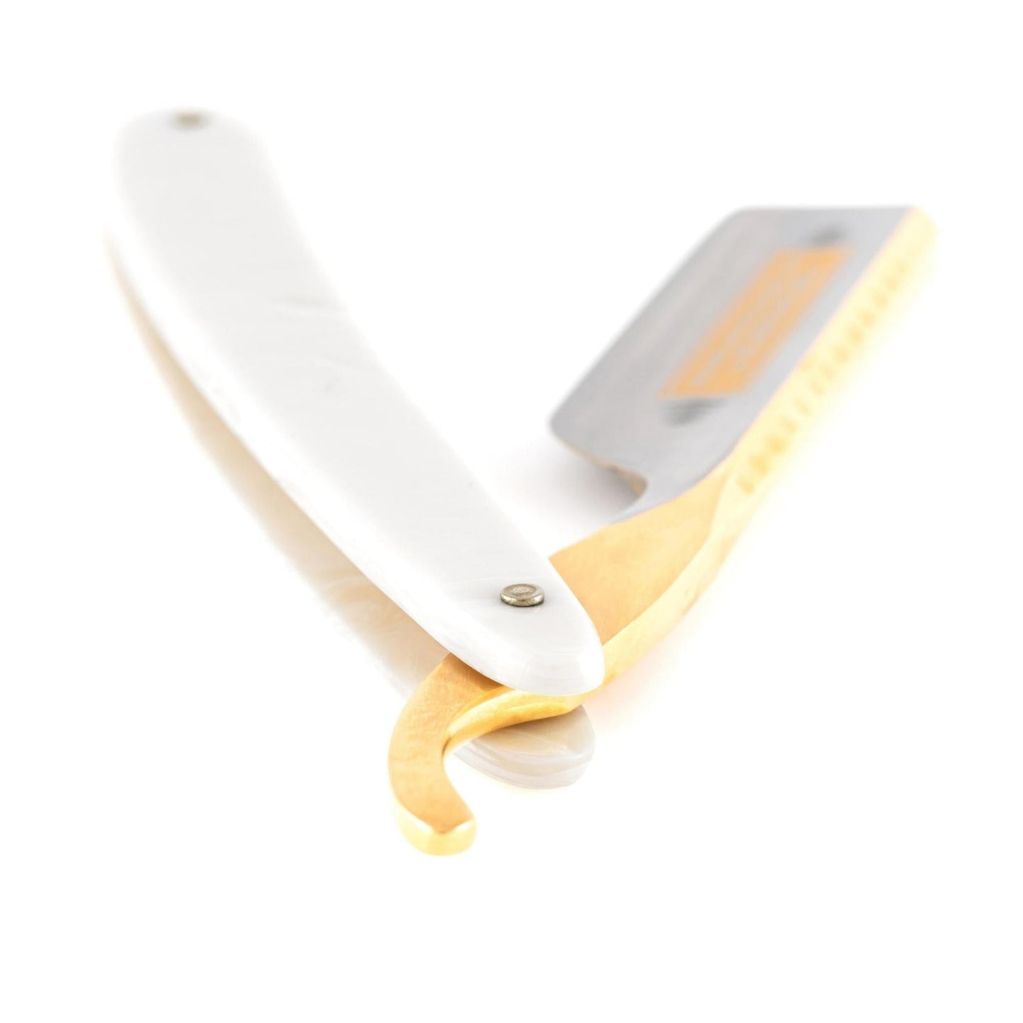 Dovo Straight Razor, "Bismarck" 6/8", Carbon Steel, Full Hollow Grind, Acrylic Pearl Handle