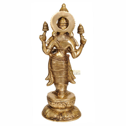 Indian Brass handicraft Welcome Home Decor Deeplaxmi Statue 18" by vendor-unknown - Hindu Gods (View 3)