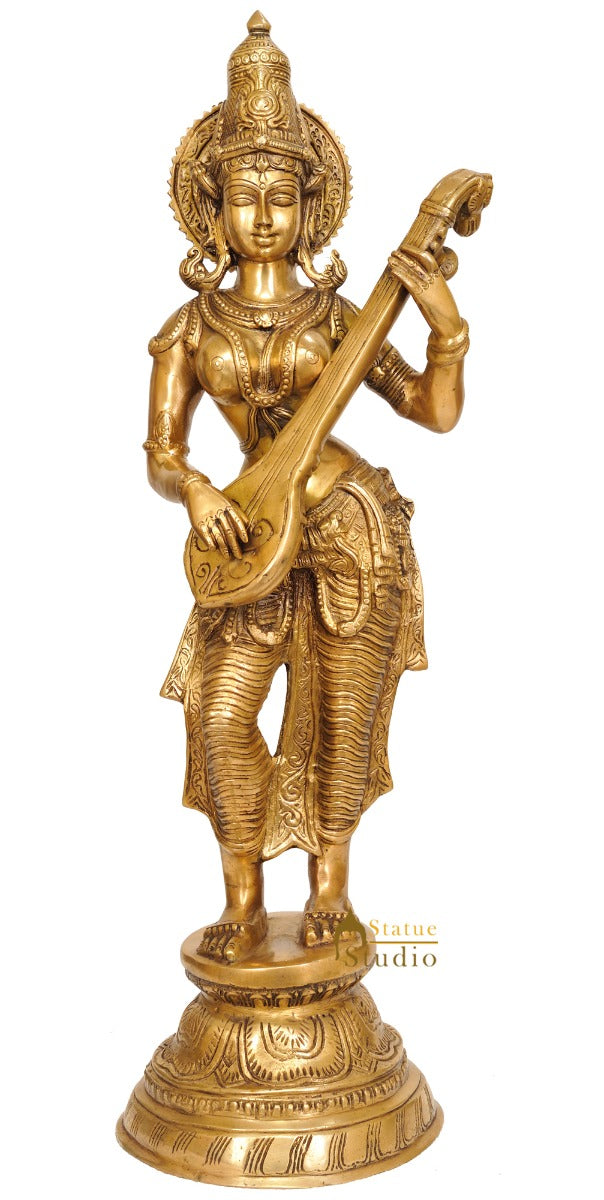 Devi Saraswati Playing Veena - Image 2