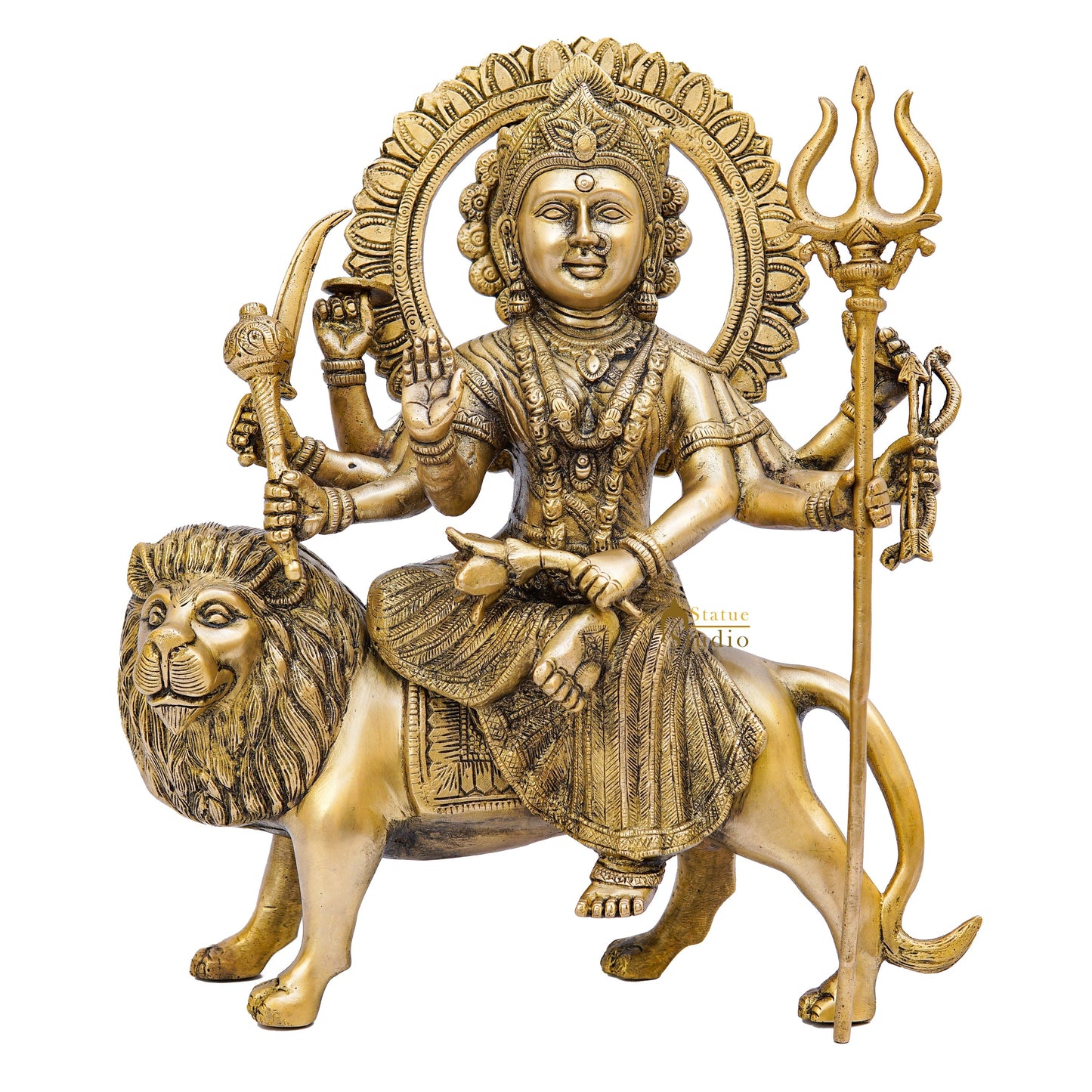 Brass Maa Durga Hindu Goddeess Sculpture for Sale