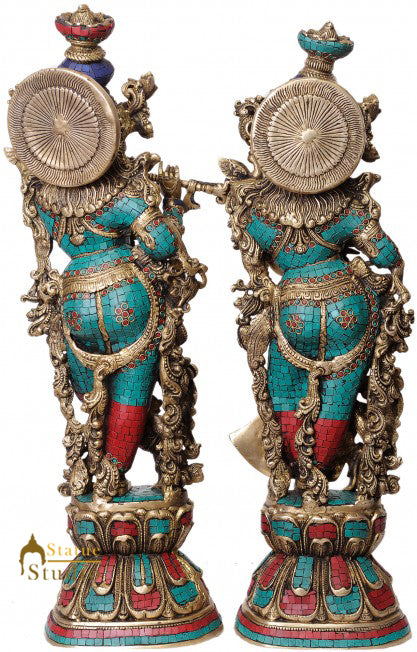 Radha Krishna (Superfine Workmanship) Perfect Décor Gifting Statue 29" - Image 3