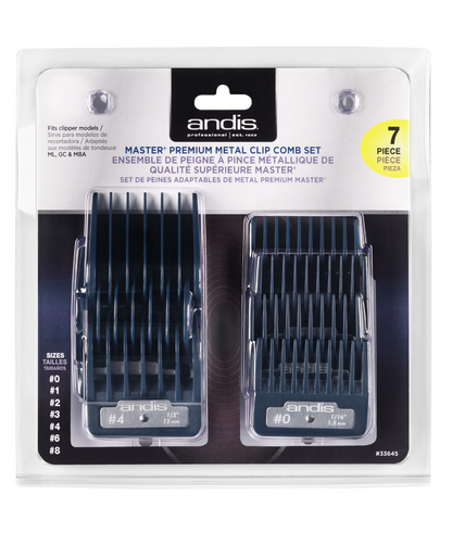 Andis Master Premium Metal Clip Comb Set by Andis - Sustainable Living